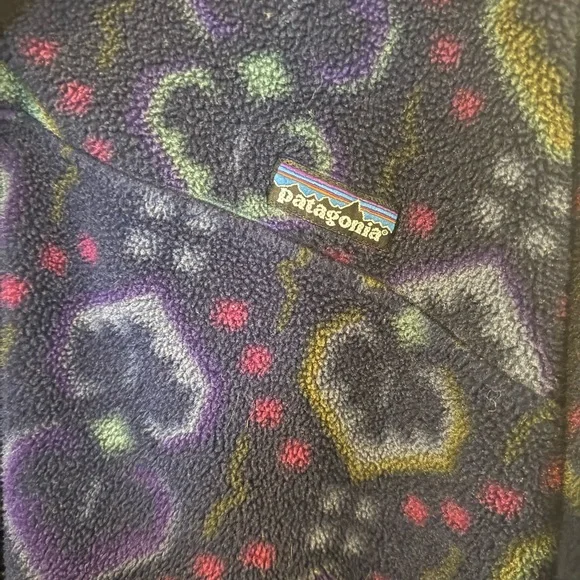 Patagonia Vintage Synchilla Sweater Mens L 1994 Snap-Pullover Tapestry Ink Blue - Picture 6 of 10